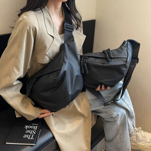 Mens Outdoor Waterproof Crossbody Bag Cycling Chest Waist Bag Sporty Casual Soft PU Leather Leisure Pure Color Backpack