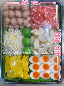 โมเดลก๋วยเตี๋ยวต้มยำถั่วมะนาว (ถาดขนาด 35 คูณ 45ซม.) โชว์แล้วขายดี สวยงามเหมือนจริง