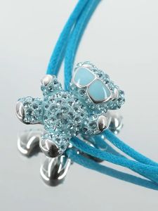 🖤Swarovski🖤สร้อยข้อมือเท็ดดี้ซีรีส์บลูไดมอนด์ สร้อยข้อมือแฟชั่นผู้หญิงเงินแท้ 925 (SZ-LS8655) สร้อยข้อมือคู่รักสไตล์ดีไซน์คลาสสิก ของขวัญพิเศษสำหรับแฟนหรือแฟนของคุณ