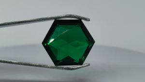 Natural Brazil Green Tourmaline16.30 Cts. Hexagon Cut Eye Clean Loose Gemstone