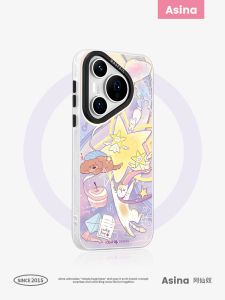 เคสโทรศัพท์ Huawei Pura80 P60 P70 P80 P90 Por Silicone ดูดซับแม่เหล็กพร้อมขาตั้ง ขอบนิ่ม เคสป้องกันแบบเต็มจอ ดีไซน์น่ารัก