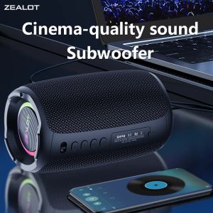 ZEALOT-S61 Bluetooth Speakerwith IPX6 Waterproof Protection and Outdoor Bass Sound for Backyard and Beach Party10W Loudspeaker