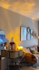 Water Ripple Projector Night Light LED Light USB Charging Crystal 3D Projection Bedroom Beside Desk Houses Bedroom Aesthetic Atmosphere Holiday Gift Sunset Lights （Gift of choice）