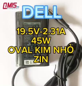 Sạc laptop Dell 19.5V-2.31A 45W OVAL kim nhỏ Inspiron 3147 3152 3153 3157 3158 3162 7347 7348 7352 7353 7359 3451 7437