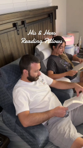Luxerest Extra Large Backrest Pillow with Arms Support Cushion Sofa Gaming Reading TV Pillow Waist Support Pillow
