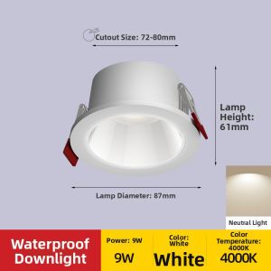 YJXG | Waterproof Recessed Spot Light