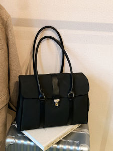 Retro Fashion Casual Tote Bag Large Capacity Versatile Spring New Style Trendy Single Shoulder Bag High-End Feeling Big Bag