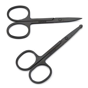 Kéo cắt tỉa lông mũi đầu tròn an toàn thép không gỉ cao cấp thiết kế nhỏ - gọn - ghẹ - an toàn -Lumbley