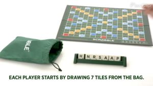 CLASSIQUE Scrabble Cross Words Games Word Forming Board Game Educational Spelling Alphabet / Permainan Papan Susun Kata