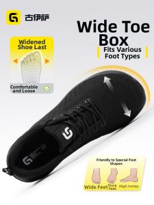 GUYISA | Wide Toe Breathable Lightweight Anti-smash Anti-puncture Wear-resistant Summer Wide Steel Toe Safety Shoes