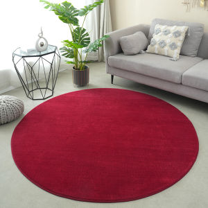 round Area Rug Living Room Pure Color Tea Table Mat Study Carpet Bedroom Vanity Chair Pad Rocking Chair Hammock Pad