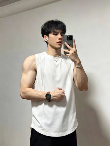 OUMULONG | Mens Quick-dry Mesh Breathable Ice Silk Tank Top