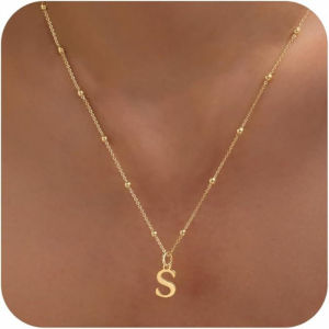 Hot Sale A-Z Letter Necklace 18K Gold Plated Necklace Cute Stainless Steel Necklace for Women