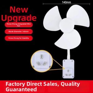 Wall-Mounted Kitchen Multi-Plug Mini Fan