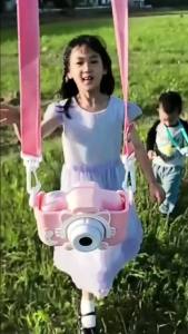 Space Cat Kids Camera For Photos Cartoon Fun Design Records Childrens Life Front & Rear Dual Cameras High Definition Pixels