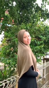 Hijab instan jumbo kerudung syari jilbab bergo khimar geblus NA7