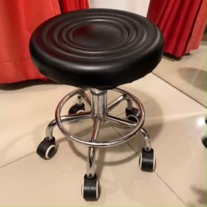 เก้าอี้กลมมีล้อเลื่อน เก้าอี้นั่งสัก เก้าอี้หมุน