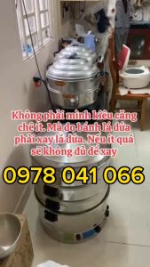 Nồi hấp bánh xu xê hấp bánh flan chạy điện đường kính 47cm 3 tầng hấp