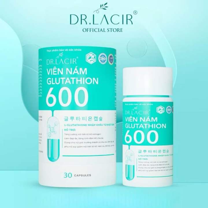 viên uống trắng da glutathione 600 mờ nám sạm tàn nhang đẹp Bac Water for Peptides