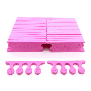 50/100Pcs Nail Art Toe Separator ฟุตฟองน้ํานุ่ม UV GEL เครื่องมือความงามเล็บเท้าแพ็คเล็บชุดสีชมพูสีม่วง