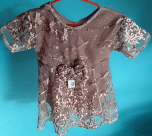 gaun brukat anak/dress brukat anak 1-2tahun (baju baru)