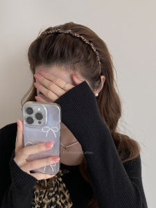 Phong Cách Mới 2025 Phụ Kiện Tóc Nữ Họa Tiết Da Báo Sóng Cao Đầu Tròn Trang Trí Tóc Thời Trang Phong Cách Hàn Quốc