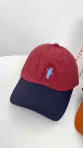 หมวกแก๊ปคัลเลอร์บล็อกหลายสี สไตล์เกาหลีวินเทจ 141