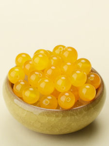 Natural Yellow Agate Crystal Beads Yellow Beads Braided Bracelet Material Handmade Beaded Bracelet Beads Accessories DIY Accessories