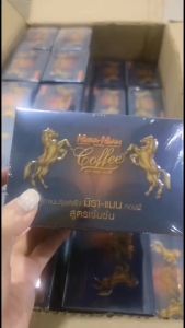 กาแฟผู้ชาย มิราแมน Miraman Coffee กาแฟสมุนไพรแท้ (%) สูตรเข้มข้น 1 กล่อง 10 ซอง