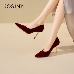 Josiny | Red Elegant Wedding Heels Female Summer Autumn New