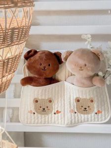 Cotton Baby Storage Crib Side Hanging Bag Storage Bag Diaper Bag Quilted Quilted Newborn Baby Supplies Baby Stroller Small Bag