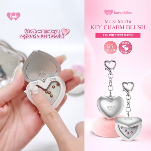 [NEW LAUNCH] BNB barenbliss Moist Mochi Key-Charm Blush 1.5g Cheek Lip Eyeshadow Triple Use Tahan 12 Jam dengan Japanese ph-Adjustment Finish Matte Blush On Waterproof Blendable Mudah diblend & Melembabkan blush tahan seharian perona wajah