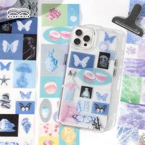 PaperMore PET ฟิล์มหดตัวสำหรับตกแต่งอุปกรณ์การ์ด DIY กุก้า บันทึกความทรงจำแบบย้อนยุค แผ่นรูปแบบวินเทจ