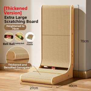YIMING | Durable Non-Shedding Scratch Resistant Cat Scratching Board L-Shape Bed