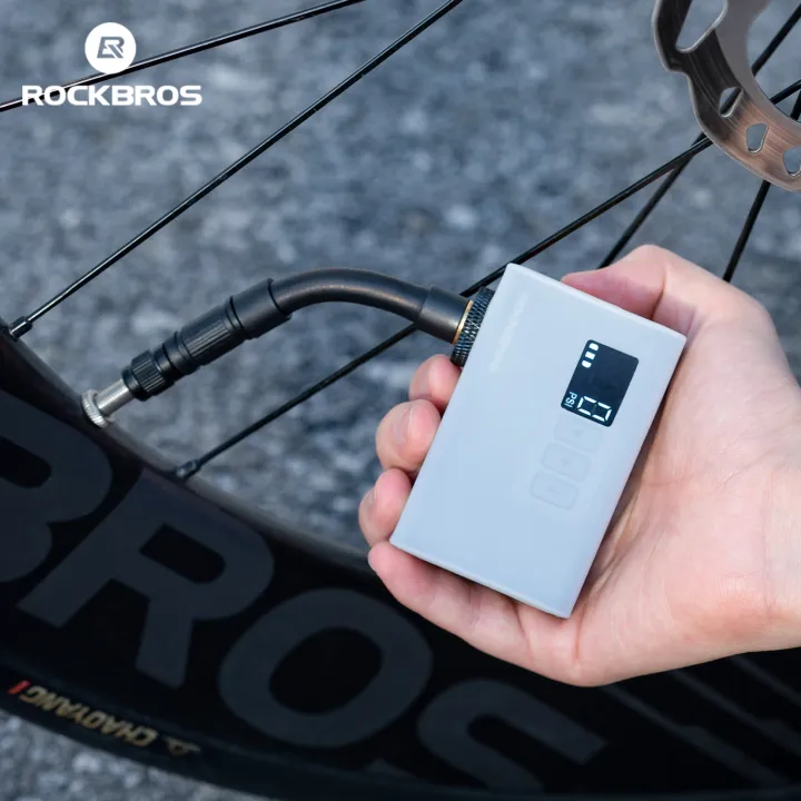 ROCKBROS 120psi Mini Áp suất bơm điện Tuổi thọ pin Màn hình hiển thị xe ...