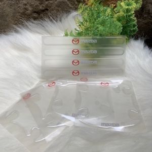 Bộ 4610 Miếng Dán Silicon Chống Xước Hõm Cửa Miếng Dán Chống Xước Tay Nắm Cửa Gương gắn logo Toyota Honda Hyundai Mazda... chất liệu Silicon siêu bền