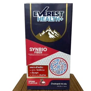Everest Health Plus Synbio Fiber กลิ่นลิ้นจี่ 1กล่องมี 7 ซอง ระบบขับถ่าย