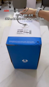 Hikvision CAT5E UTP Network Cable DS-1LN5E-E/E 305M（0.45mm）For IP Camera High-purity oxygen-free Copper Conductor Network Cable