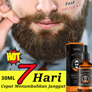 【COD】Original Beard Oil Serum Penumbuh Jenggot 100% Efisien Penumbuh Brewok Serum Menumbuhkan Kumis Jenggot Jambang Secara Cepat Bikin Cowok Merasa Gagah Minoxidil Biotin Maine Hair Growth 30ml