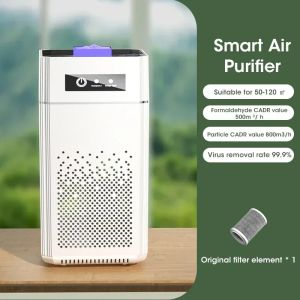 Air Purifiers for Bedroom Kitchen Quiet Air Cleaner with H11 HEPA Filter Portable with 2 Speeds for Allergies Pollen Pet Dust
