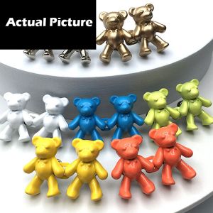 Adjustable Bear Metal Waist Button Girls Lovely Fashion Adjustable Tighten Buckle