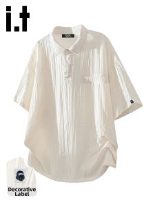 FINGERCROXX | Cool Texture Summer Thin Ice Silk Polo Shirt
