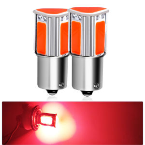 2 Bóng Đèn LED COB 1156 BA15S P21W S25 G18 1157 Xi Nhan Phanh Báo Hiệu Đèn Sương Mù Màu Trắng Vàng Đỏ 12V Cho Ô Tô