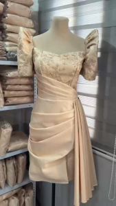 PREMIUM High Quality Filipiniana midi dress for formal casual event
