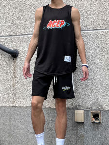 American Basketball Jersey Sports Tank Top Sleeveless Mesh Quick Dry Training Gym Fitness Summer Wear for Men Women