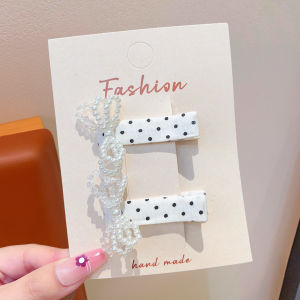 WAMEN | Sweet Pearl Polka Dot Childrens Hair Clip Non-damaging