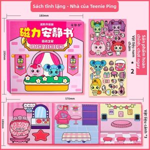 Sách Học Tập Yên Tĩnh cho Trẻ Em với Sticker Từ DIY