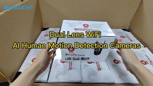 V380 PRO Q15S 8MP dual lens HD 1080P IP Security camera outdoor waterproof Wireless WiFi connection 360 full color night vision two-way call connect cellphone surveillance camera