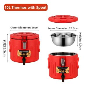 Steel Commercial Insulated Bucket for Hot Stews