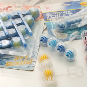 2025 Newest Hanging Toilet Deodorant Ball Automatic Cleaning Ball 4 in 1 Bowl Toilet Sterilizer Remove Bad Odor